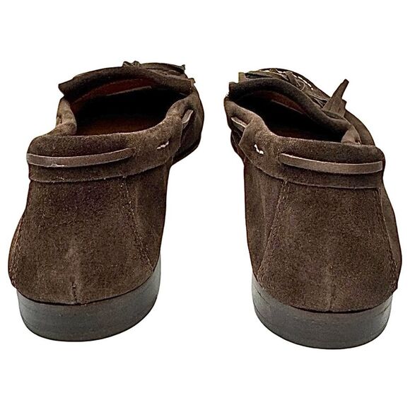 Ralph Lauren Polo Fringe-Trim Suede Loafer Women’s Size 9 Medium EUC - Picture 3 of 9